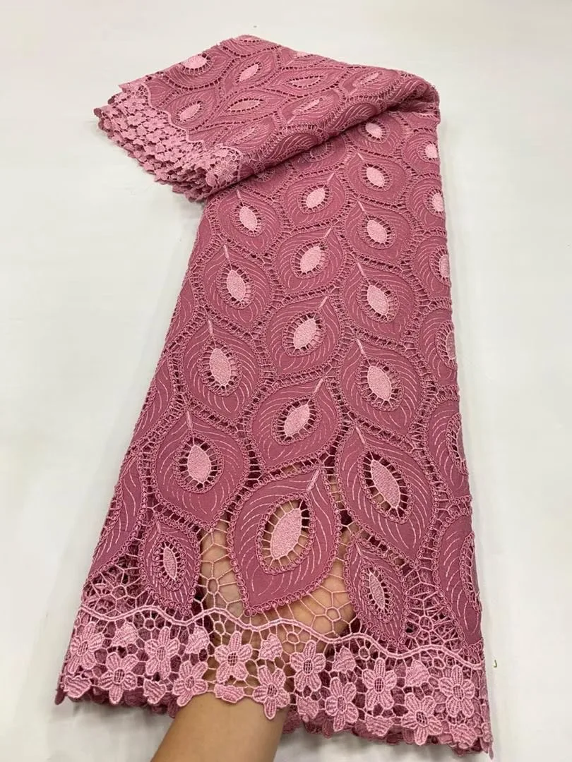 

Latest 2025 African Tulle Lace Fabric,High Quality,Cotton Fabric Per Meter,Embroidery,Carbon,Party Dresses,Luxury,Sewing,5 Yards