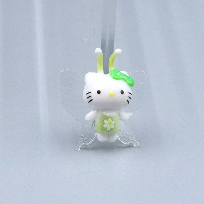 

Anime New Hello Kitty Mini Doll Model Toys Diy Kawaii Phone Case Cake Figure Decor Keychain Bag Pendant Desktop Ornaments Gifts