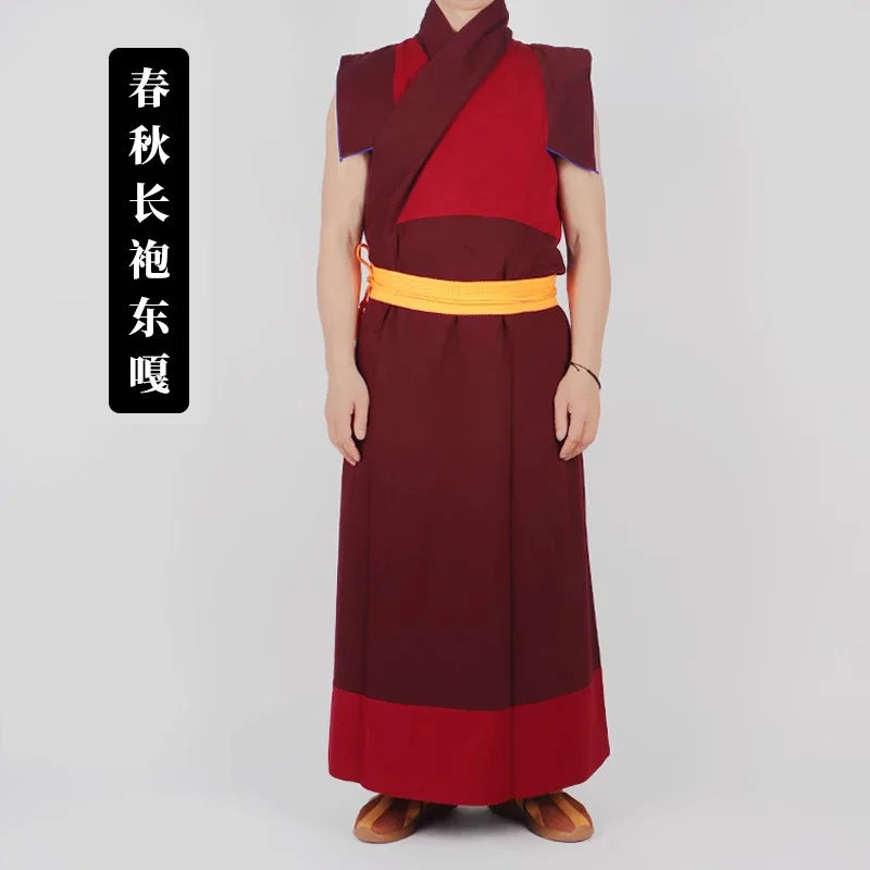 Lama clothing Spring and Autumn new Dongga Tibetan monk clothing coat Lay clothing long vest one piece