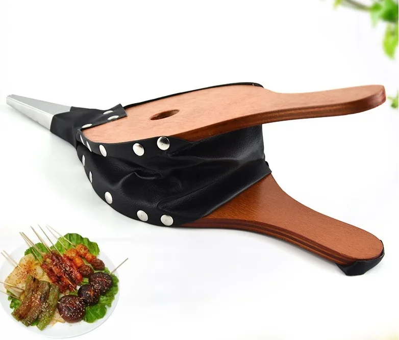 

Manual Outdoor Barbecue Tools Leather Tiger Fireplace Drum Manual Wooden Blower