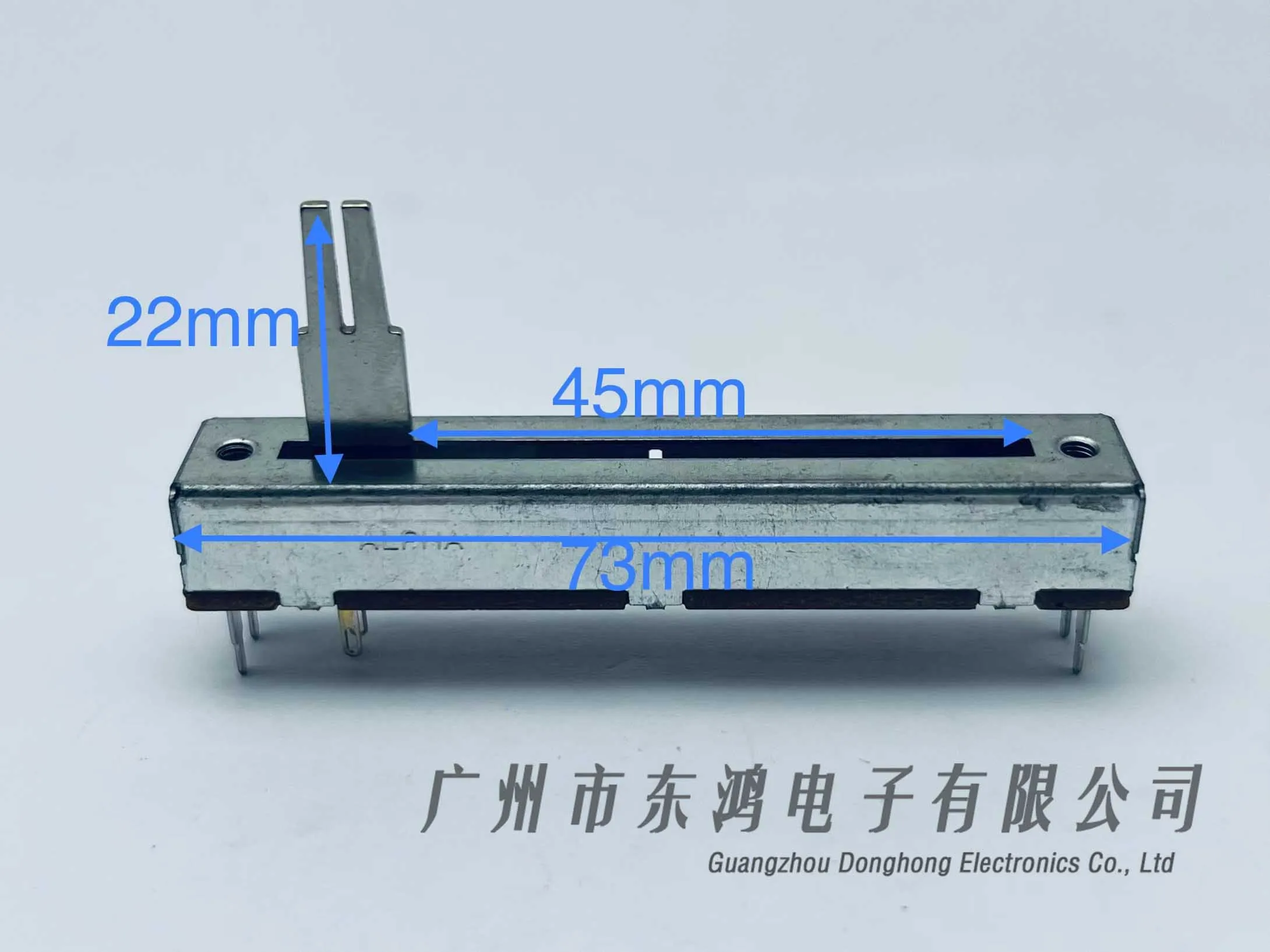 1pcs Mixer ALPHA SV453 A50Kx2 Straight Slide Potentiometer 20A6 / 73mm Fader variable resistors