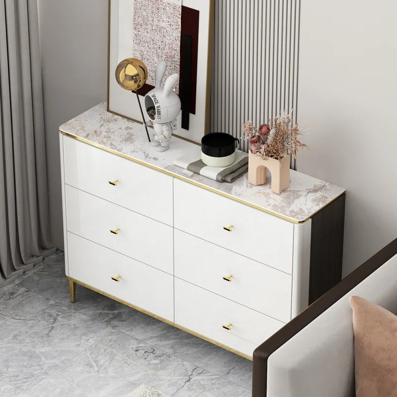 Bucket cabinet bedroom living room against the wall Internet celebrity ultra-thin light luxury creative extremely