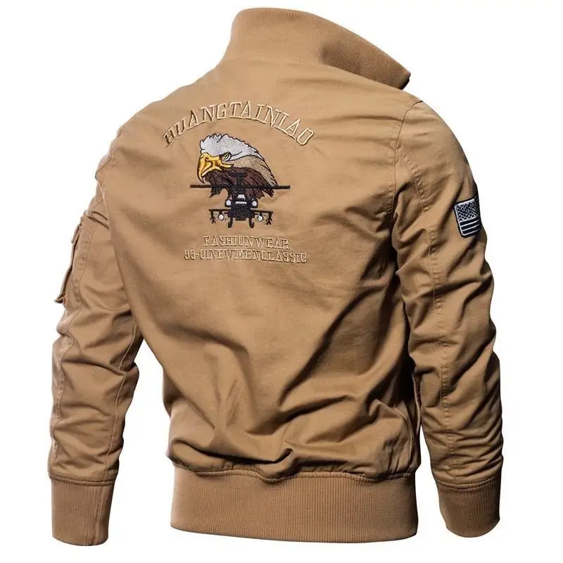 2026 New Autumn Winter Jacket Men's Jacket Pure Cotton Washed Casual Stand-up Collar Outdoor Military Tooling Velvet Jackets Man