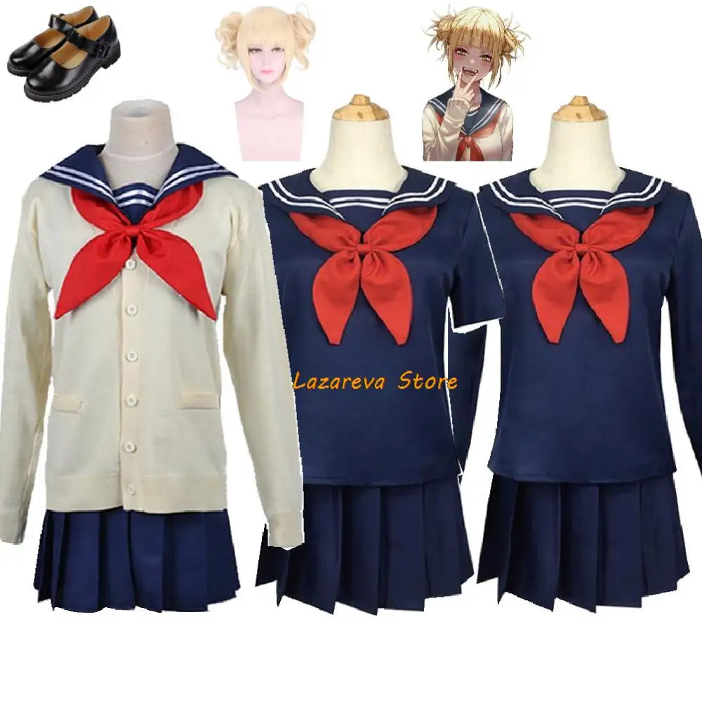 Cross Body/Himiko Toga Cosplay Costume Anime Boku No My Academia Adult Man Woman Halloween School Sailor Uniform Suit