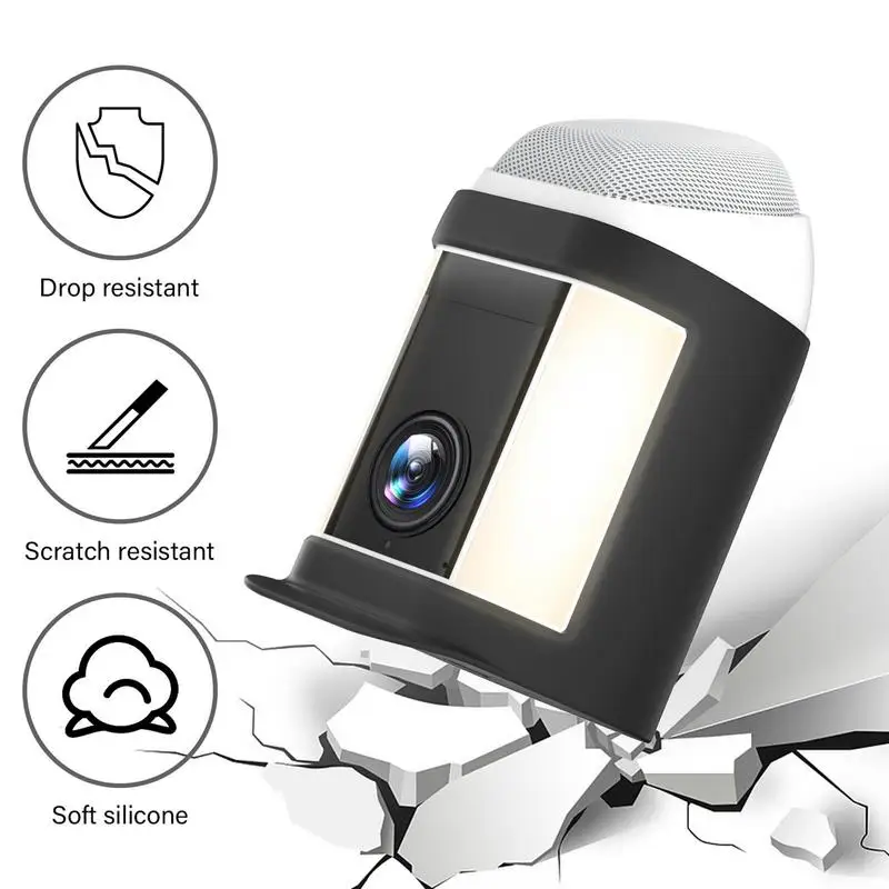 لينة سيليكون واقية الحال بالنسبة الدائري الأضواء كام برو اكسسوارات الأمن كاميرا غطاء للحماية نصف التغطية حامي