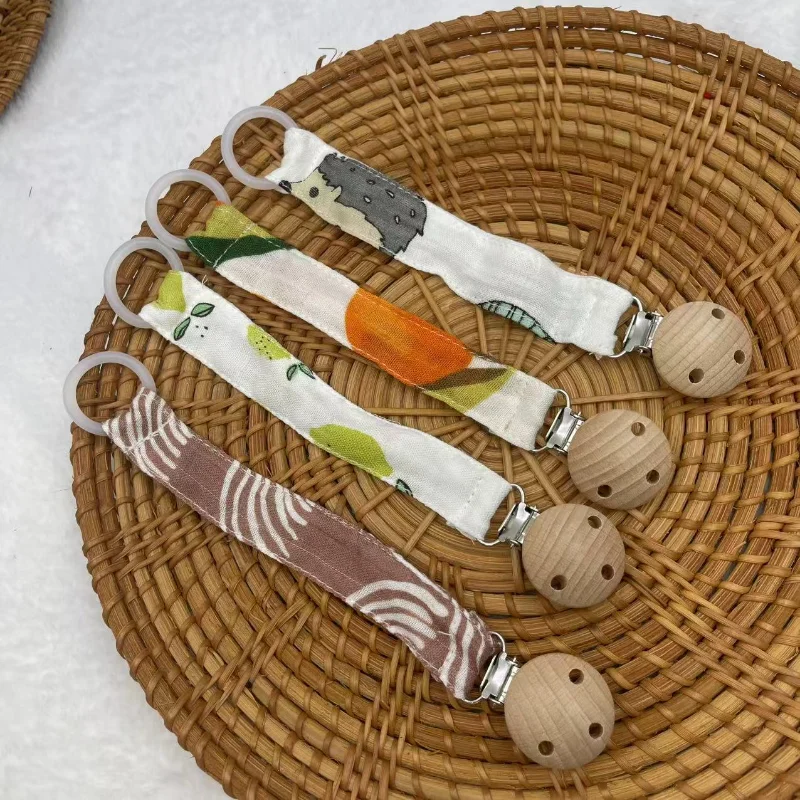 

Cute Pacifier Clip Holder Teething Cotton Linen for Baby Girls Shower Gift for Boy and Girl Rope for Christmas Birthday