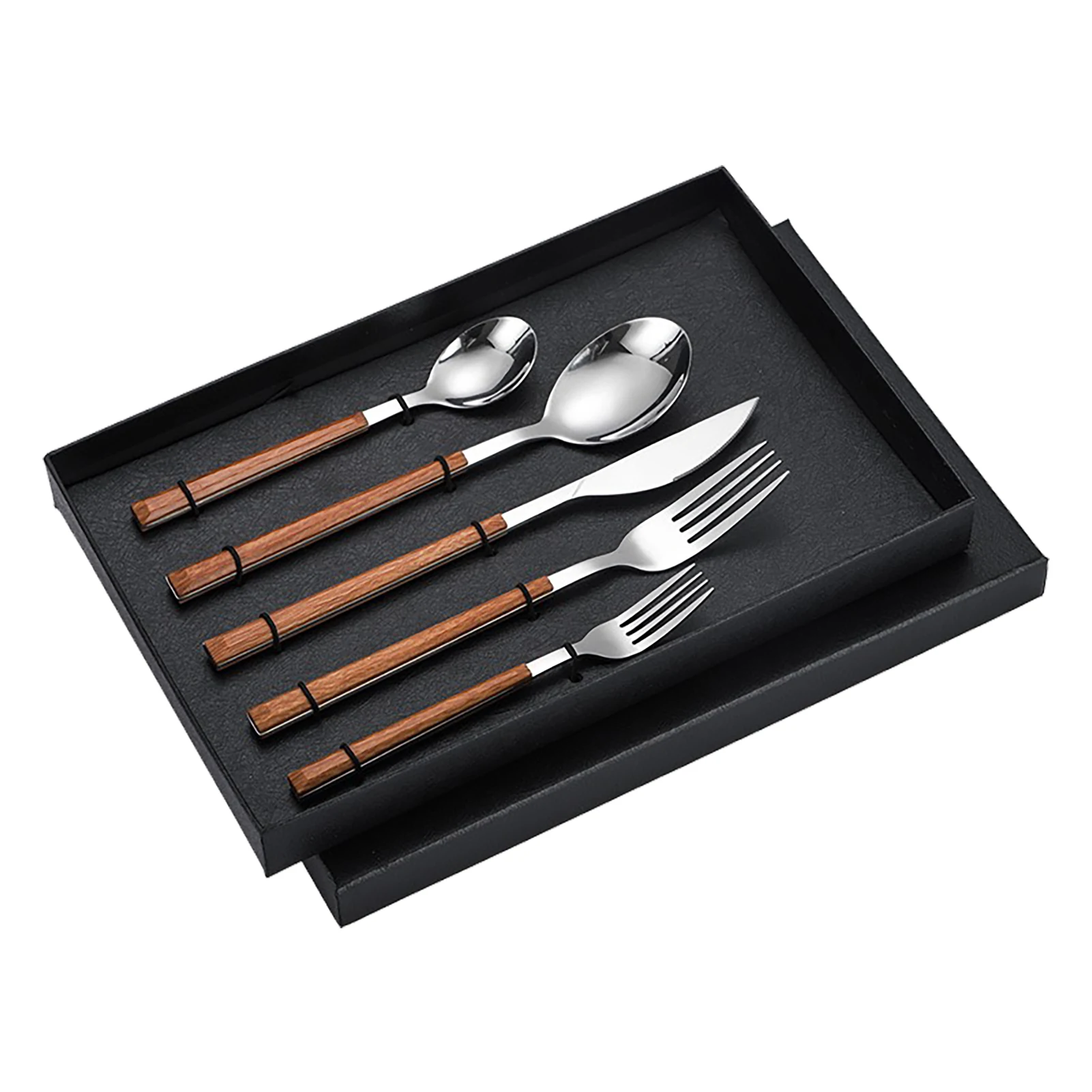 

Tableware Cutlery Set Stainless Steel Dinner Forks Spoons Eating Utensils High Hardness Flatware Kit With Handle For Home