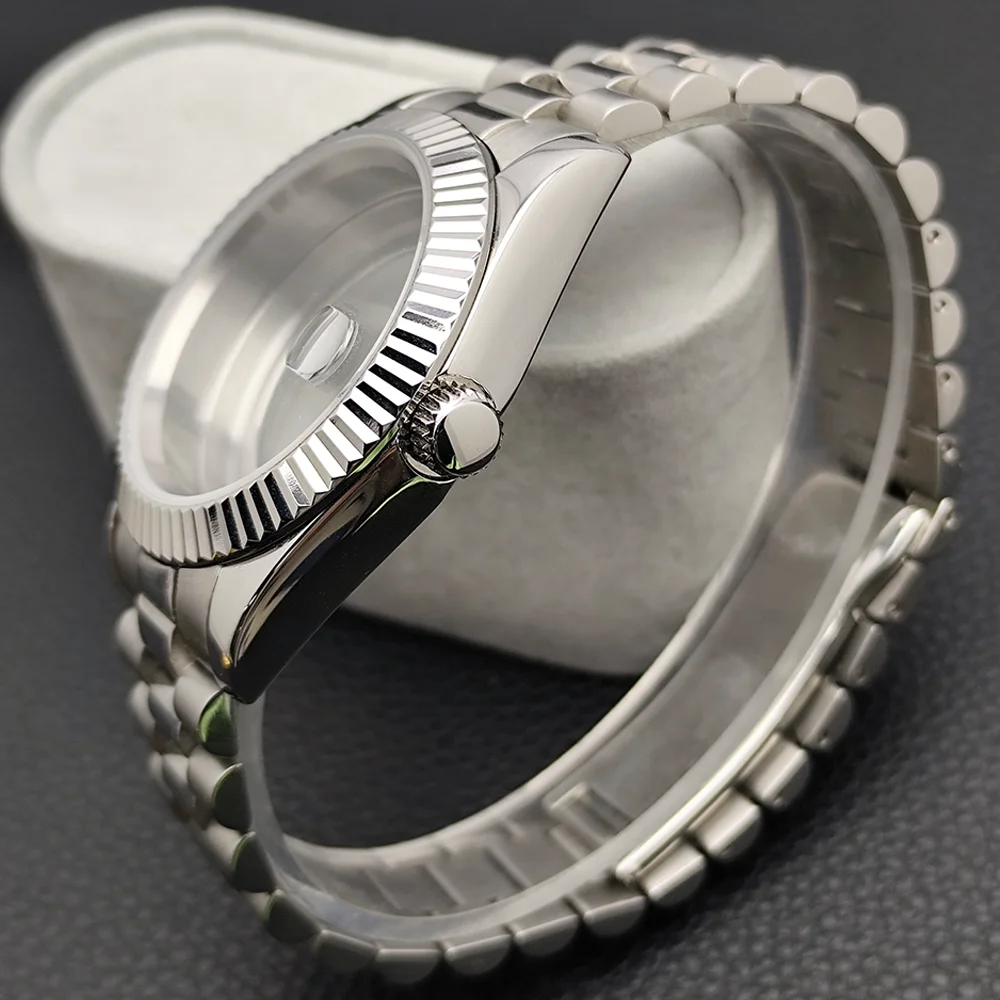 41mm 8285 Gehäuse Saphirglas Edelstahl Uhrenbox Passend für 8285 Uhrwerk Uhrenzubehör Leuchtendes 31mm Zifferblatt 8285 Zeiger – Detail 7