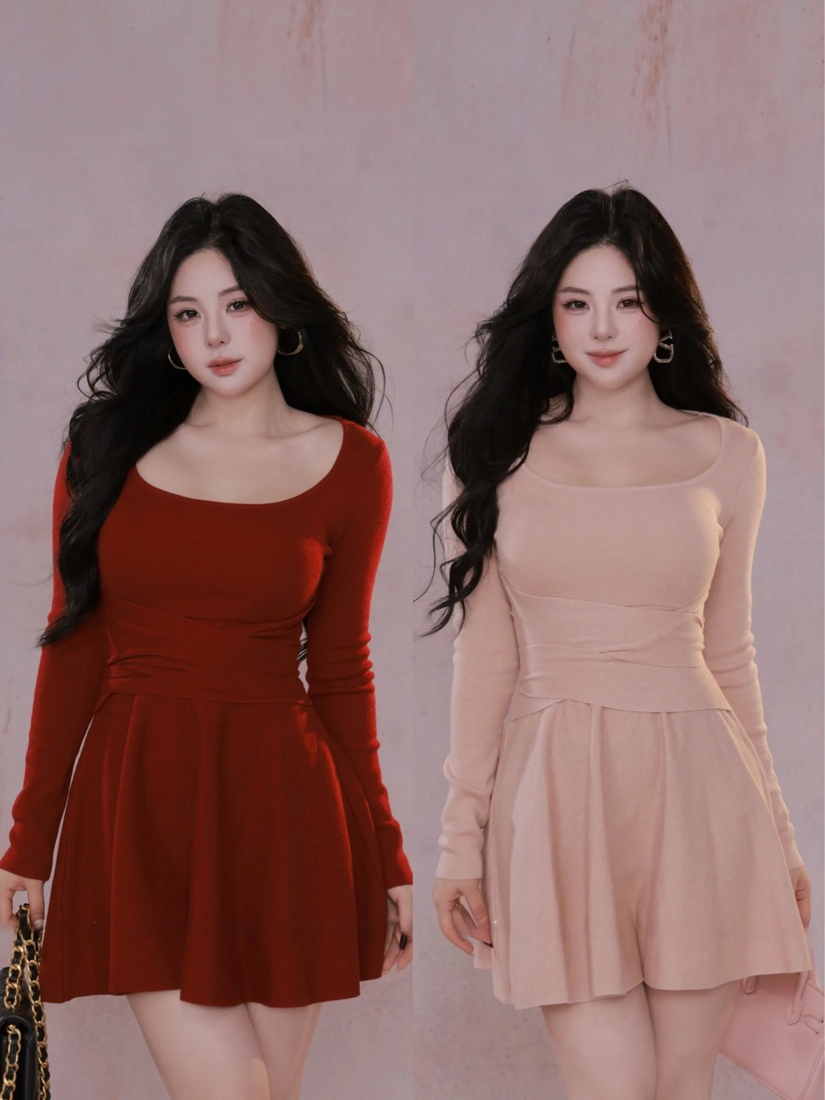 

Очаровательная осенне-зимняя длинная юбка из смесовой шерсти Sve с высокой талией U Neline, повседневная юбка H ape для женщин, приятная для кожи дыхание...