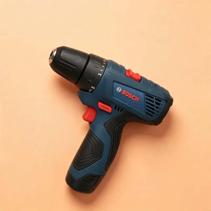 Bosch GSR120 12V Cordless Power Drill, Ergonomic Anti-Slip Grip, Low-Vibration Design for Comfortable All-Day Use