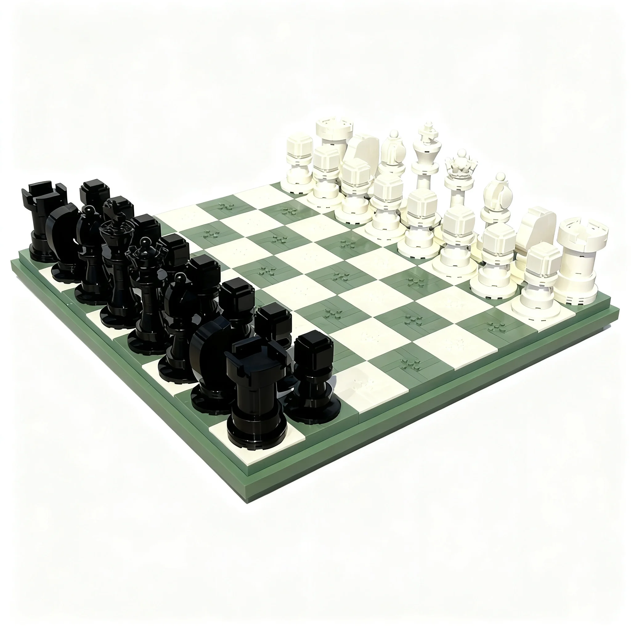 2033pcs MOC Big Chess Games Model Toy Building Blocks Architecture Christmas Gift Art Creative Collection Display Education