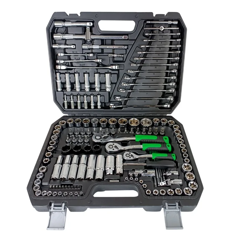150 pieces sleeve ratchet wrench set, machine repair tools, big fly, medium fly small