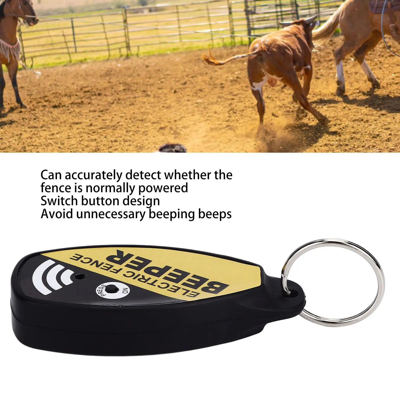 ABS Electric Fence Tester Beeper for farms , Gardens & Livestock - Sheep, Pets & Horses Voltage Meter