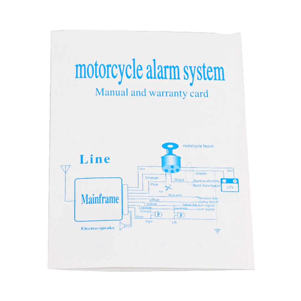 Universal Alarm for Motorcycle, Scooter, Moped, Motorcycle Alarm with Remote Control