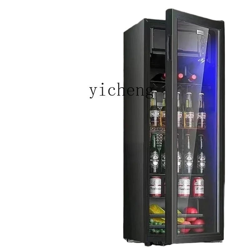 ZF Ice Bar Wine Cabinet Refrigerated Single Door Transparent Glass Household Small Drinks Commercial Use