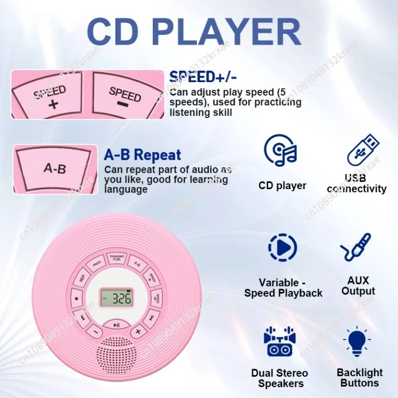 

Multifunctional cd player Walkman Album player MP3 English repeater Smart bluetooth audio CD