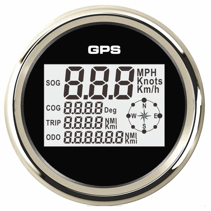 Compteurs de Vitesse Numpopularité pour Voiture, 85mm, 0-999 Km/h, Mph, Nministériels ds Noirs, GPS, Odomètre, Jauges de Voyage avec Antenne, Livraison Gratuite