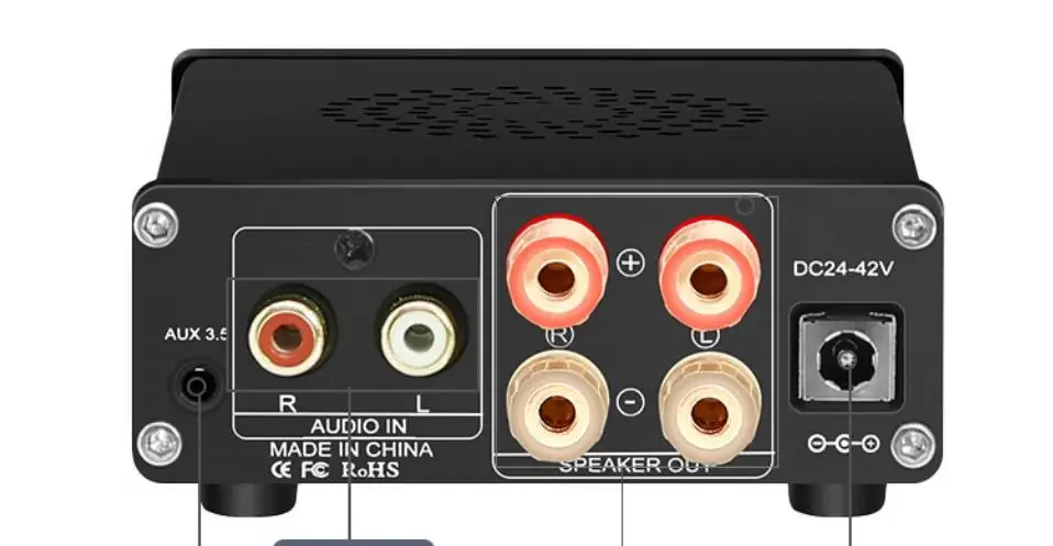 مضخم صوت رقمي عالي الطاقة ثنائي القناة ifi ، TPA3223 ، من من من من من من من ؟ * W ، من من ؟ ؟ ؟ ؟ ، D323A