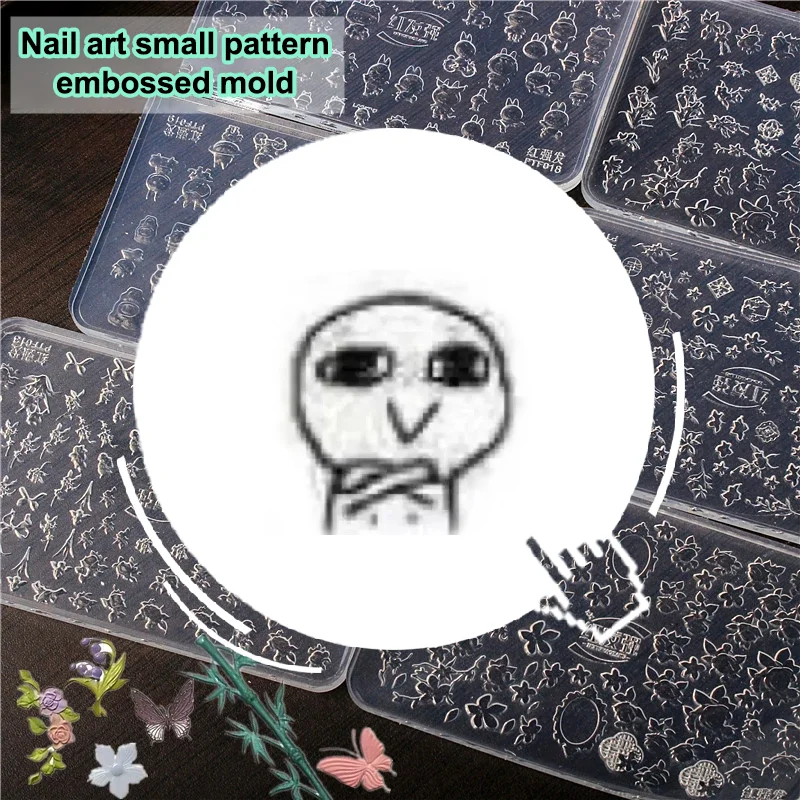 

3D Silicone Mold Flower Heart Nail Art Decorations Nails DIY Design Nail Mold Stamping Plate Manicure Mold