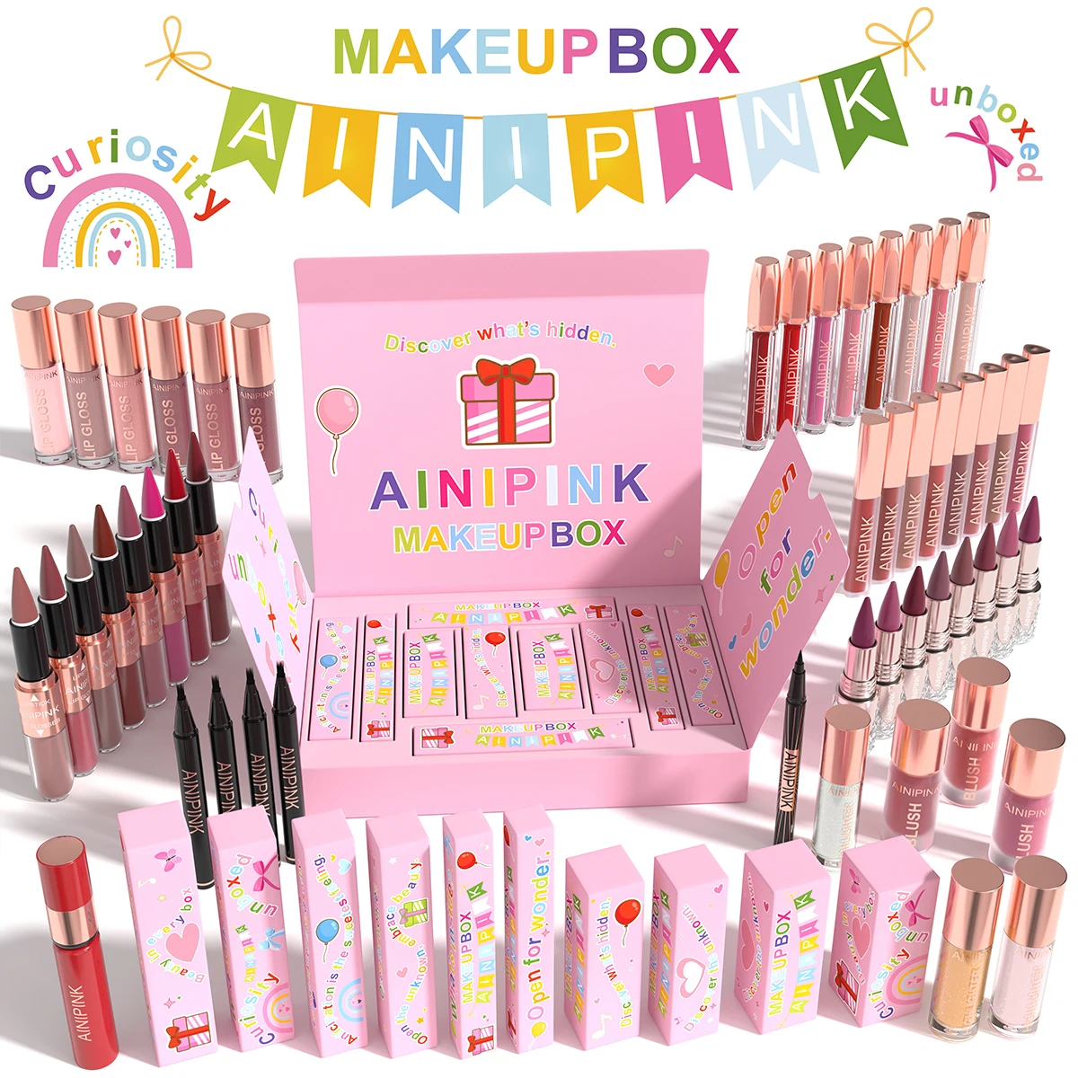 AINIPINK Cute Multi Color Lip Makeup Gift Set