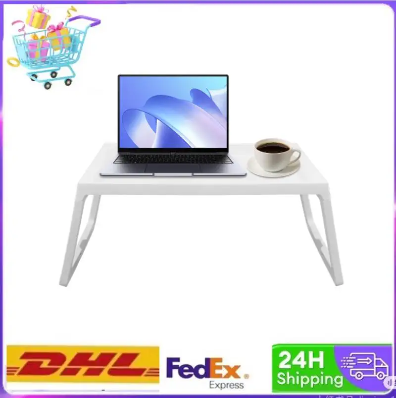 

8PCS Folding Laptop Desk for Bed Sofa Laptop Bed Tray Table Desk Portable Lap Desk Portable Study Table 25.6*14*10.6in