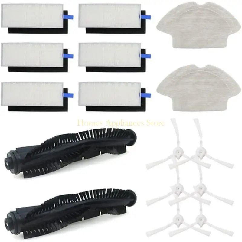 D0AB MOP Pad Robot nhựa Side Brush Bàn chải chính thay thế robot Bộ lọc bộ phận thay thế bộ phận Chất tẩy rửa cho 360
