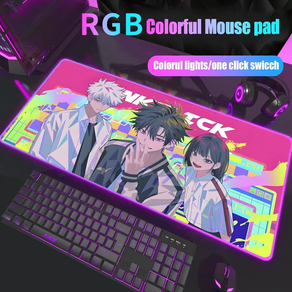 

Игровой коврик для мыши Link Click RGB с подсветкой, большой коврик для стола, аксессуары для геймеров, LED-подсветка