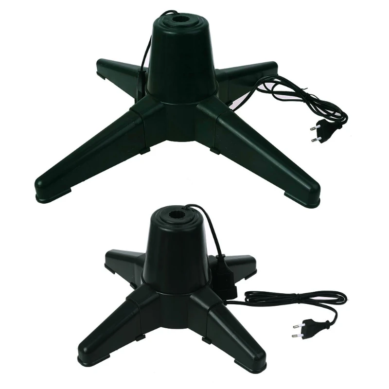

Christmas Tree Stand Plastic Bracket Heavy Duty Artificial Tree Electric Rotating Base Xmas Tree Bottom Stand Universal
