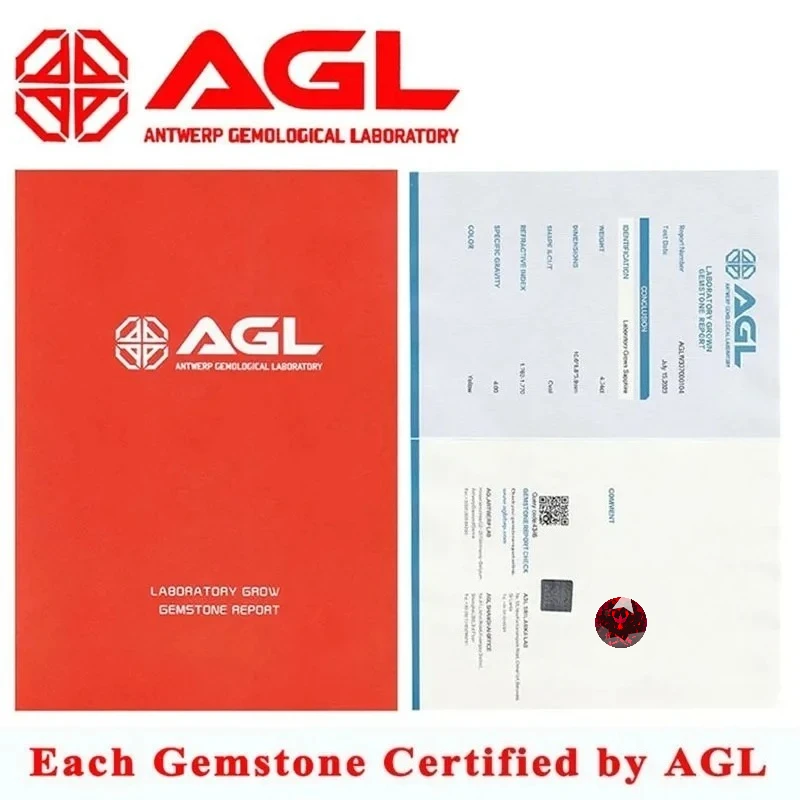 Lab Grown Ruby Pigeon Blood Red Color Round Cut Gemstone Beads For Charms Diy Jewelry Making Selectable AGL Certificate - Image 6