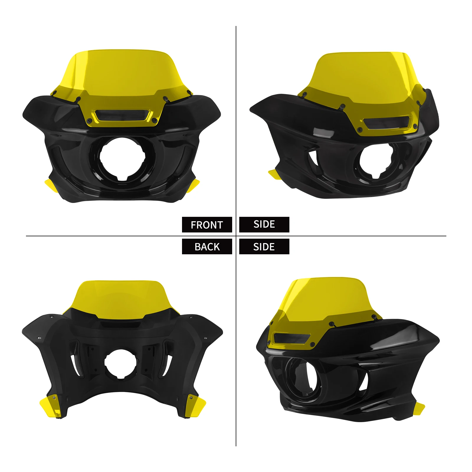 Motorcycle Headlight Fairing Cover Windshield Mounting Kit For Harley Dyna 06-17 Low Rider Fat Bob Glide Headlight Cowl Bracket 4