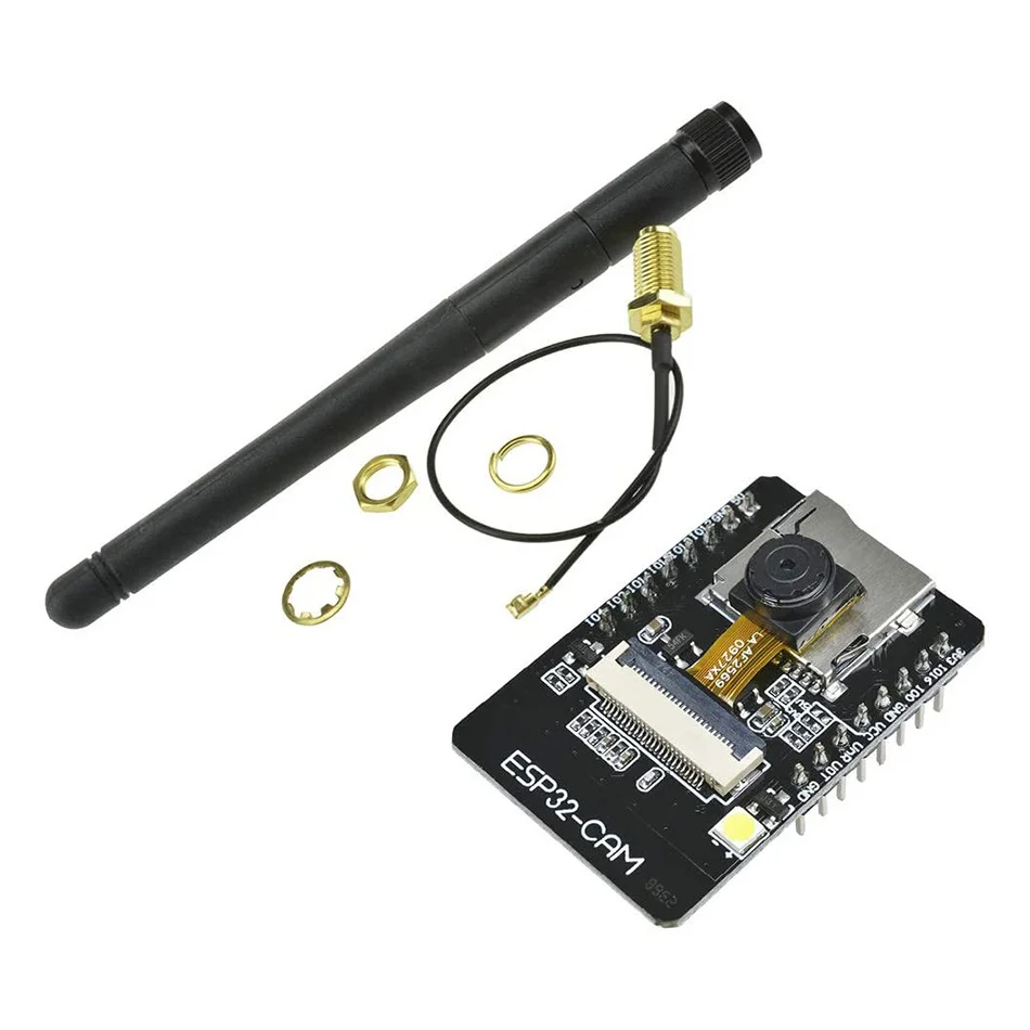 ESP32-CAM ESP-32S WiFi Module Serial to WiFi ESP32 CAM Development Board 5V Bluetooth OV2640 Camera Module with 2.4G Antenna