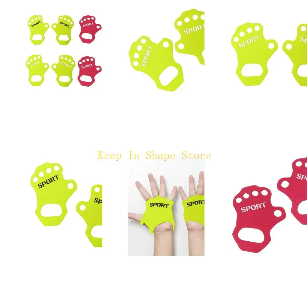 

U1JC Нескользящие мужские и женские тренировочные перчатки для тяжелой атлетики, защита для ладоней, пять пальцев, перчатки для