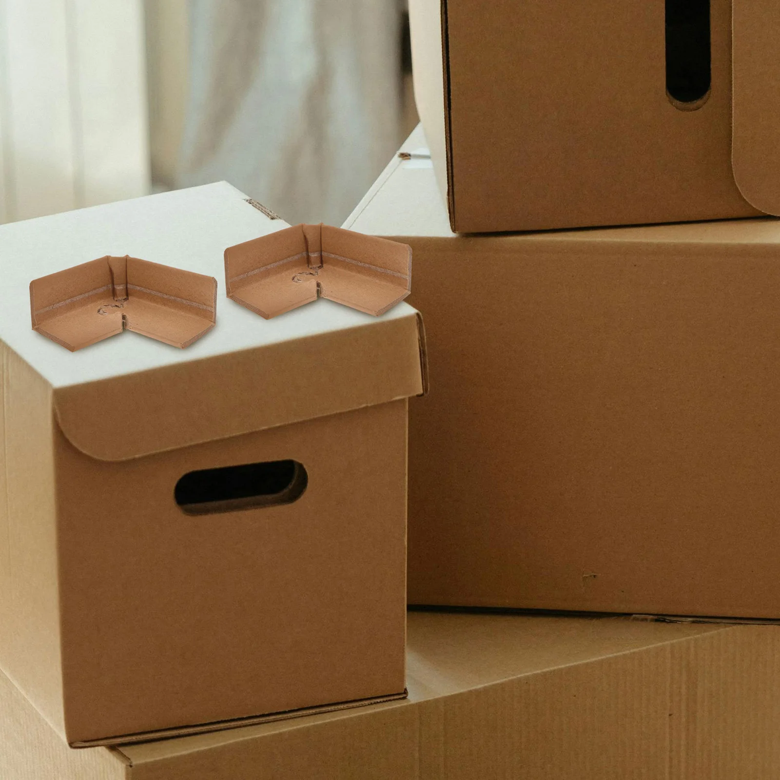 50 шт., бумажные угловые ограждения, сверхмощные картонные защитные края для доставки, L-образная упаковка, защита углов, многоразовая коробка