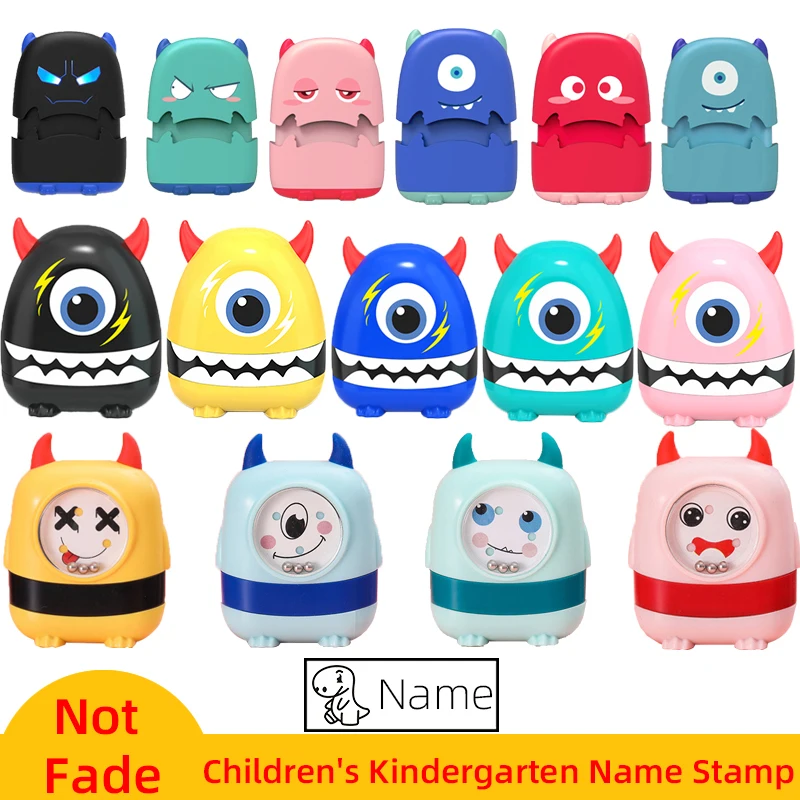 Monster Custom-Made Baby Name Stamp DIY For Children Name Seal Student Clothes Chapter Not Easy To Fade Security Name Stamp