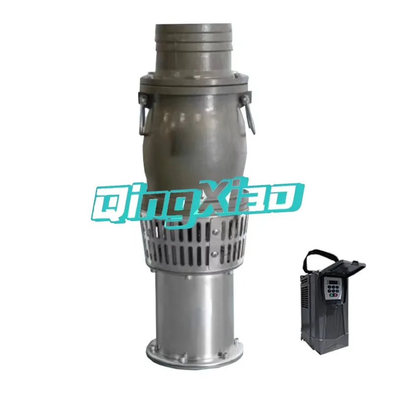 High Efficiency Permanent Magnet High Lift Variable Frequency Multistage Immersed Submersible Pump For Farm Irrigation Fish Farm