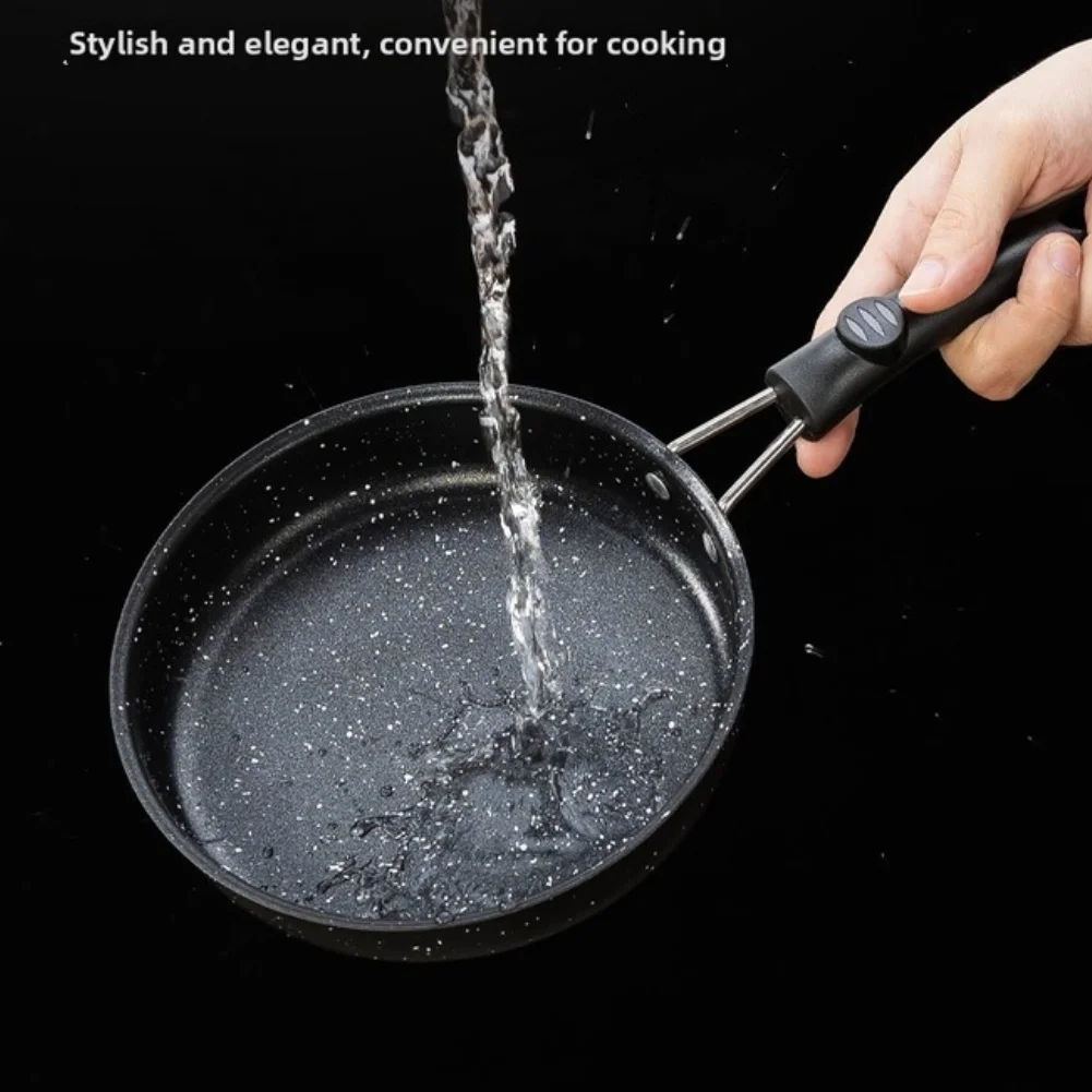 Cast Iron Style Carbon Steel Omelette Pan Built for Even Heat Spread and Consistent Results During Frequent Use