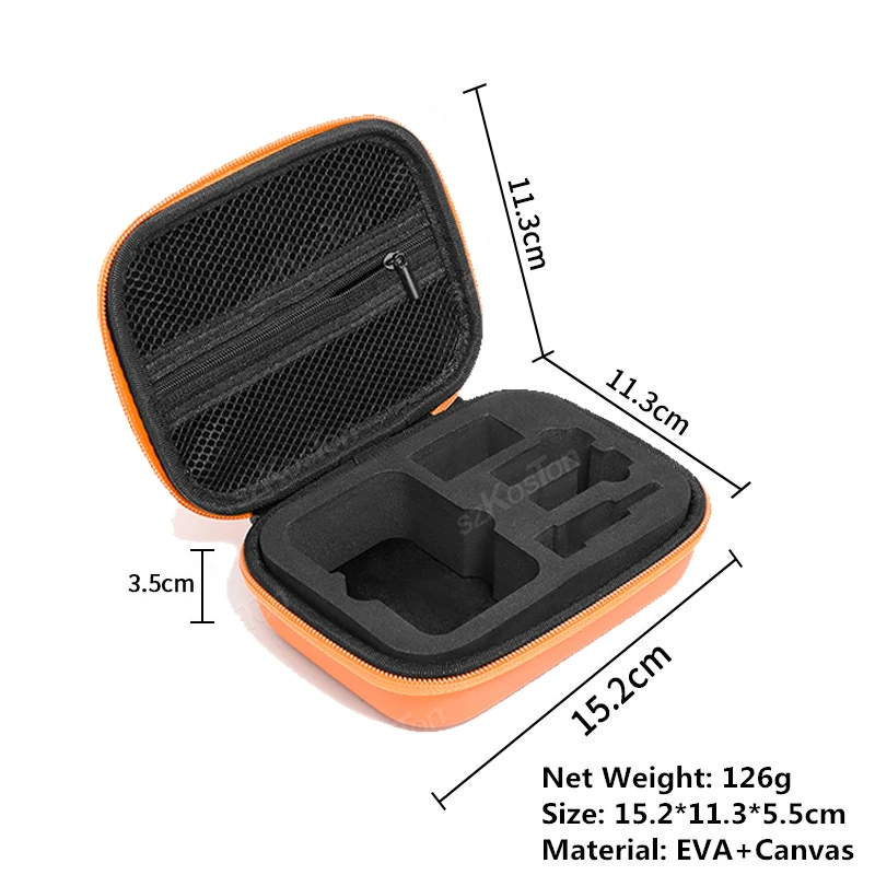 SZKOSTON Tragbare Mini-Handtasche für DJI OSMO Action 5 Pro Action 6 4, Hartschale, Aufbewahrungstasche, Tragetasche, Sportkamera-Zubehör 4