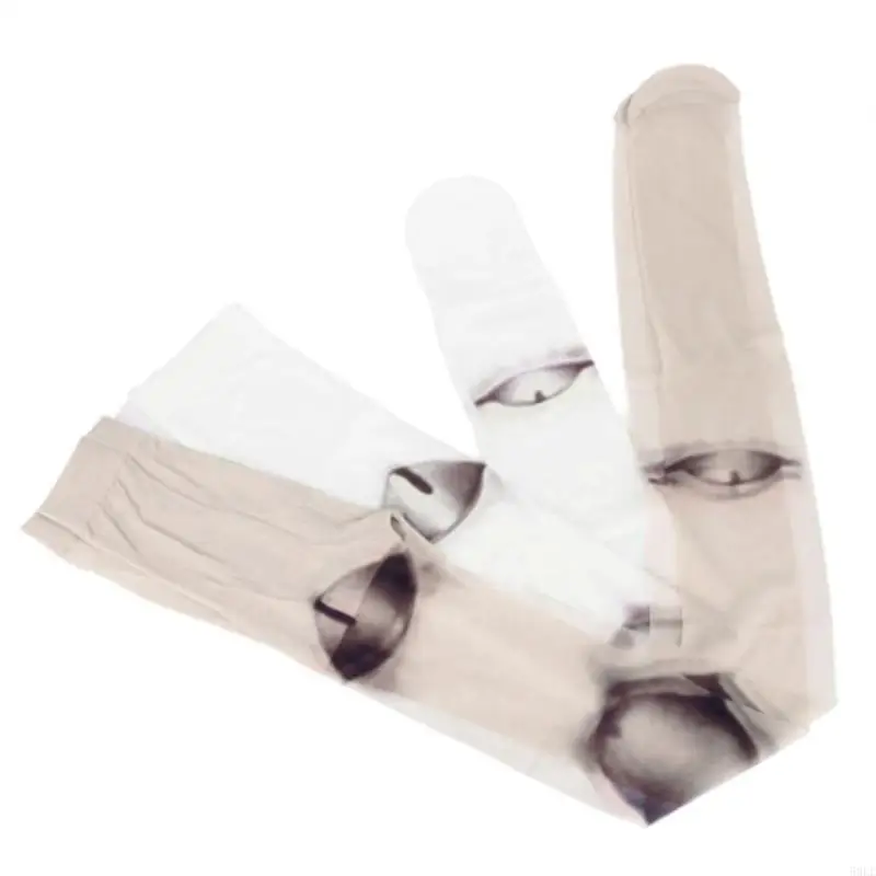 50LE Women Harajuku Novelty Pantyhose اليابانية الأسلوب القوطي مفصل للدممة وشم لباسكات الجوارب الجوارب الجوارب