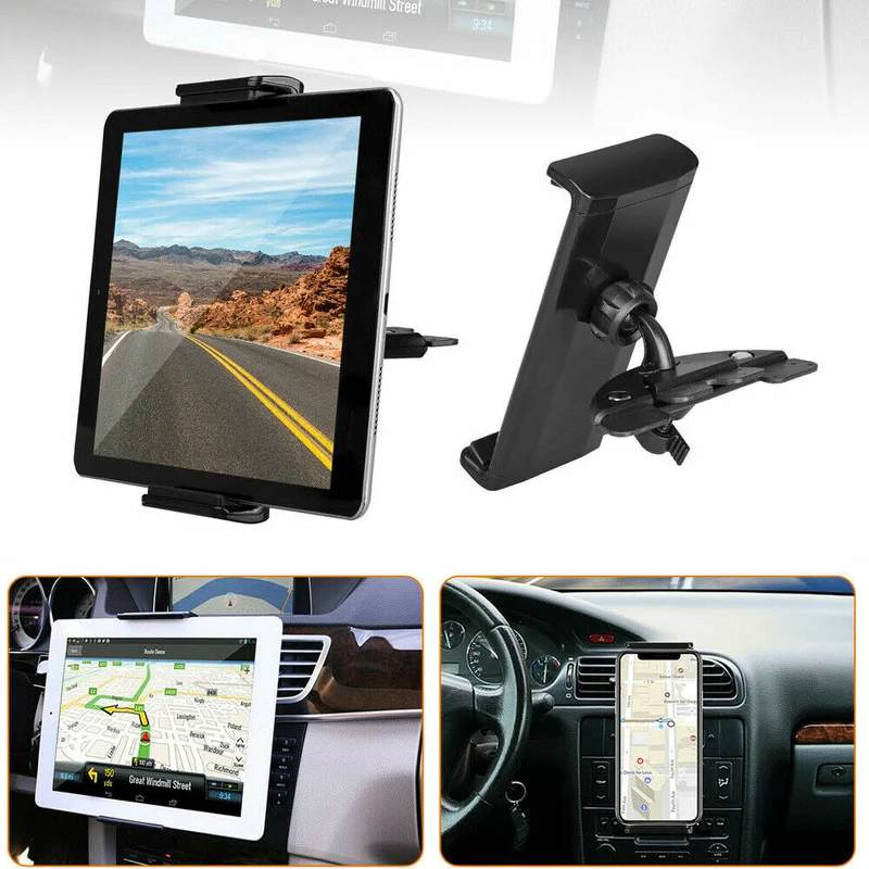 

Universal Adjustable Portable Car Holder CD Slot Mount Holder High Quality Plastic Black Interior Gadget Stands Car Products