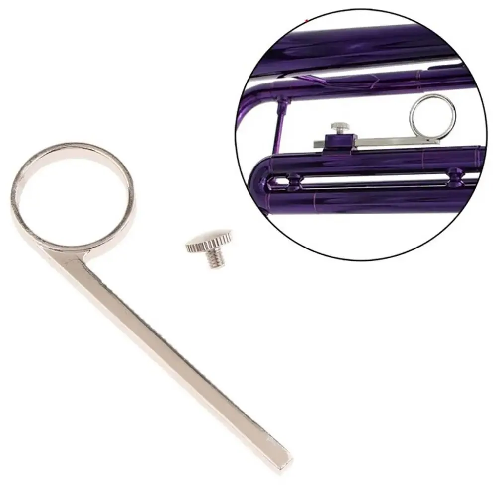 Trumpet Slide Finger Ring with Fix Screw Kit Repairing DIY Parts Trumpet Parts Accessories