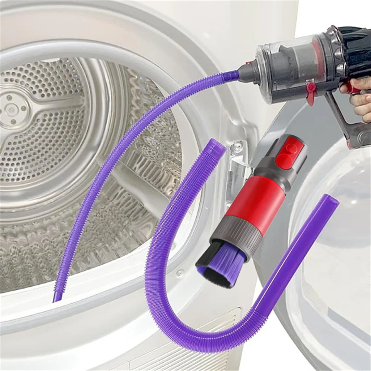 أداة شق مرنة لتفاصيل السيارة ، فرشاة الغبار بدون Traceless ، مرفق فراغ ، Dyson V7 V8 V10 V11 V15