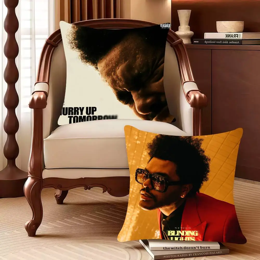 

The W-Weeknd Hurry Up Tomorrow Pillow Case Decor Protective Covers Comfortable Soft For Sofa Living Room Home Office