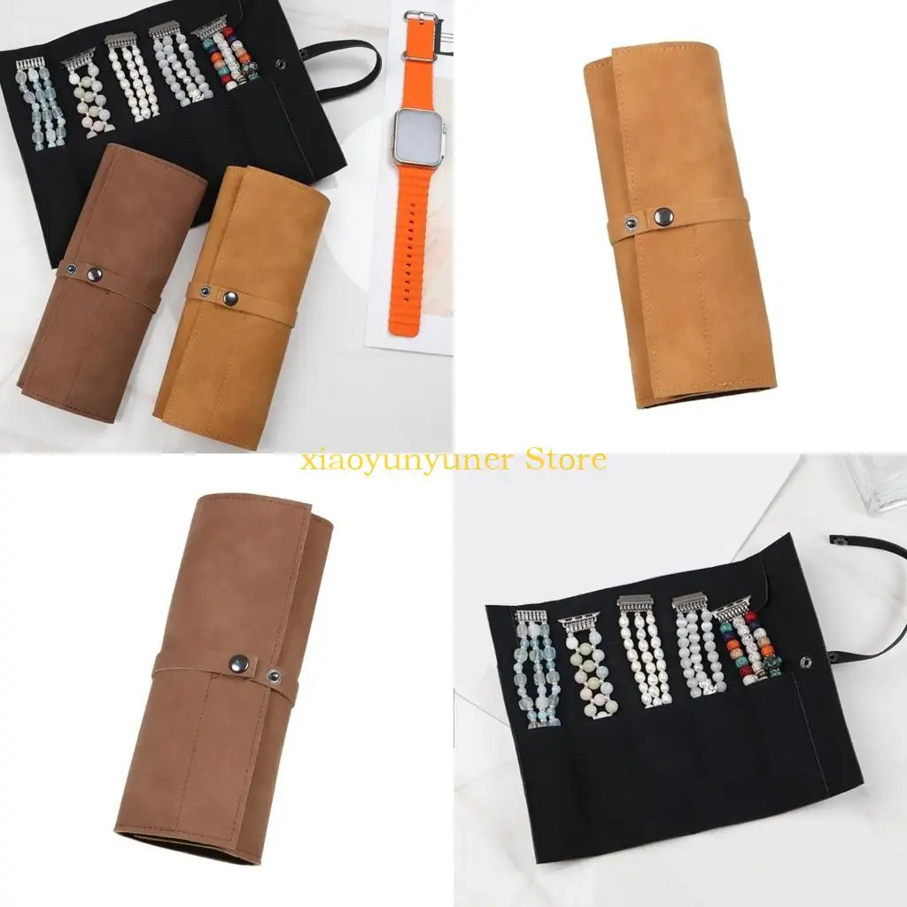 

P9JB Elegant Watch Collector Case Организаторы путешествий Roll Watch Roll Bands Сумка для хранения