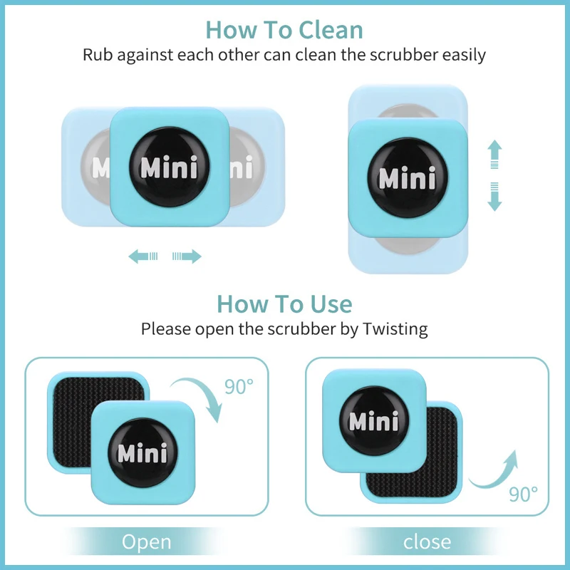 1PC Mini Aquarium Glass Cleaner Scratch-resistant Glass Cleaner Magnetic Brush for small Aquarium glass and Acrylic Aquarium image 2
