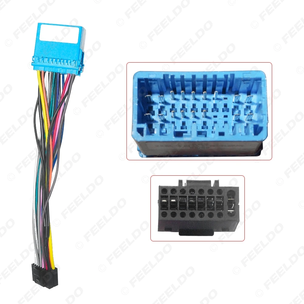 Car 16pin Audio Wiring Harness For Mazda BT-50 2022 Aftermarket Stereo Installation Wire Adapter