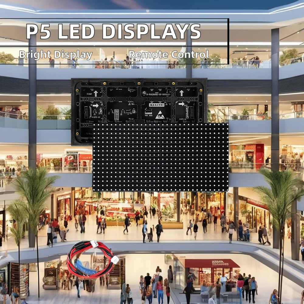 Módulo de Pantalla LED a Todo Color para Exteriores P2.6-P10, Panel de Pantalla Publicitaria Impermeable