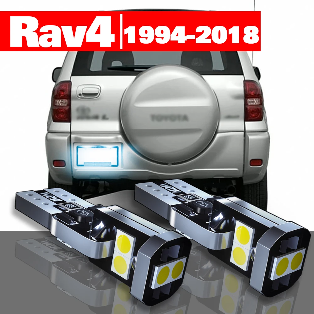 

For Toyota Rav4 1994-2018 Accessories 2pcs LED License Plate Light 2004 2005 2006 2007 2008 2011 2012 2013 2014 2015 2016 2017