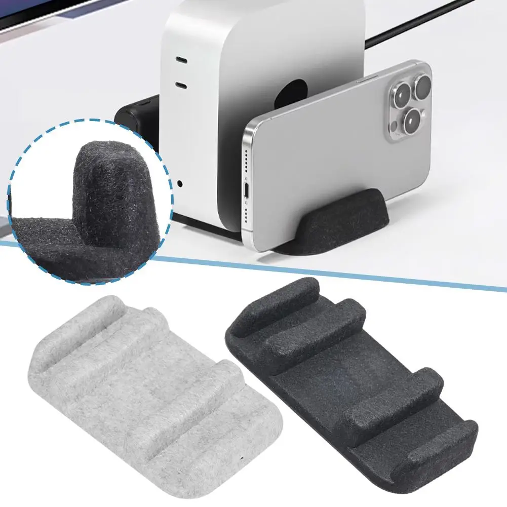 Adatto per Apple Mac Mini M4 Supporto verticale per risparmiare spazio Mac Mini M4 Desktop Rack di raffreddamento verticale Fondo antiscivolo I8D8