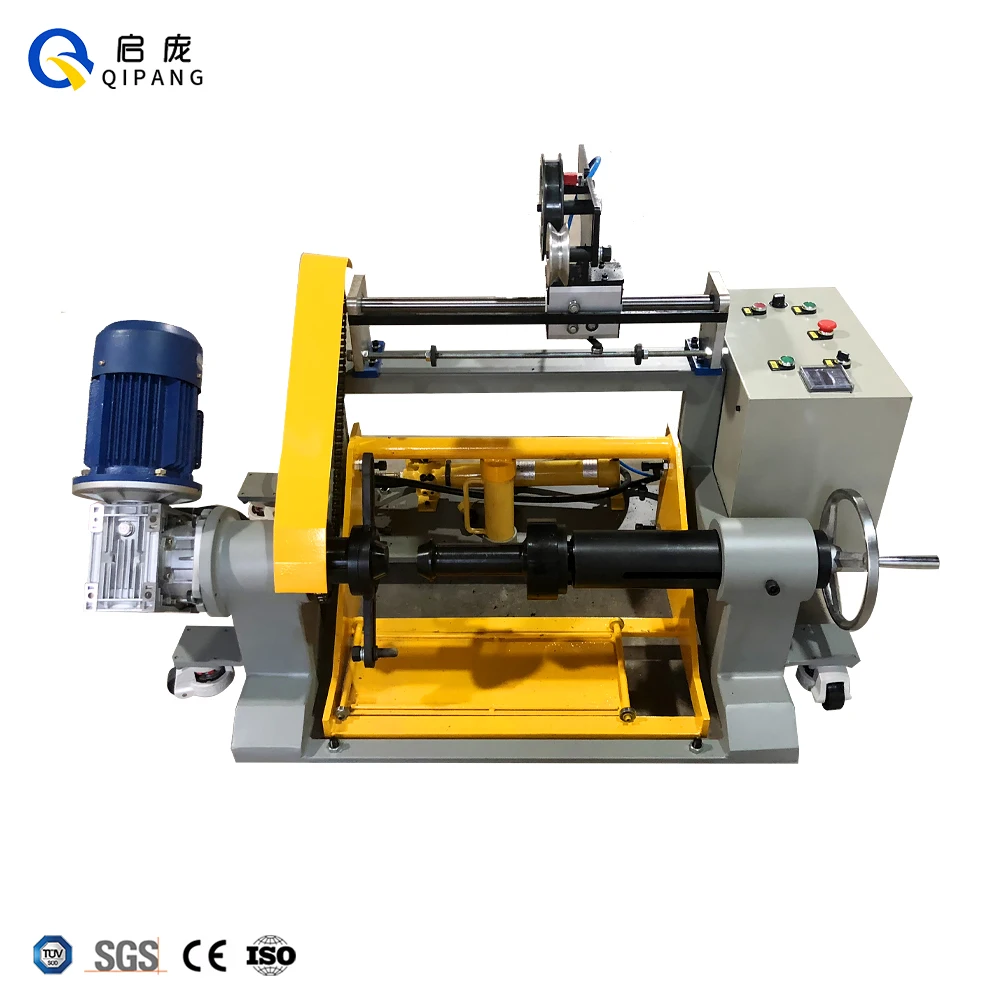 QP Cantilever Type Take- up Fiber Optic Rewinding Automatic Coiling Machine  Wire and Cable  Bobbin Winding Machine