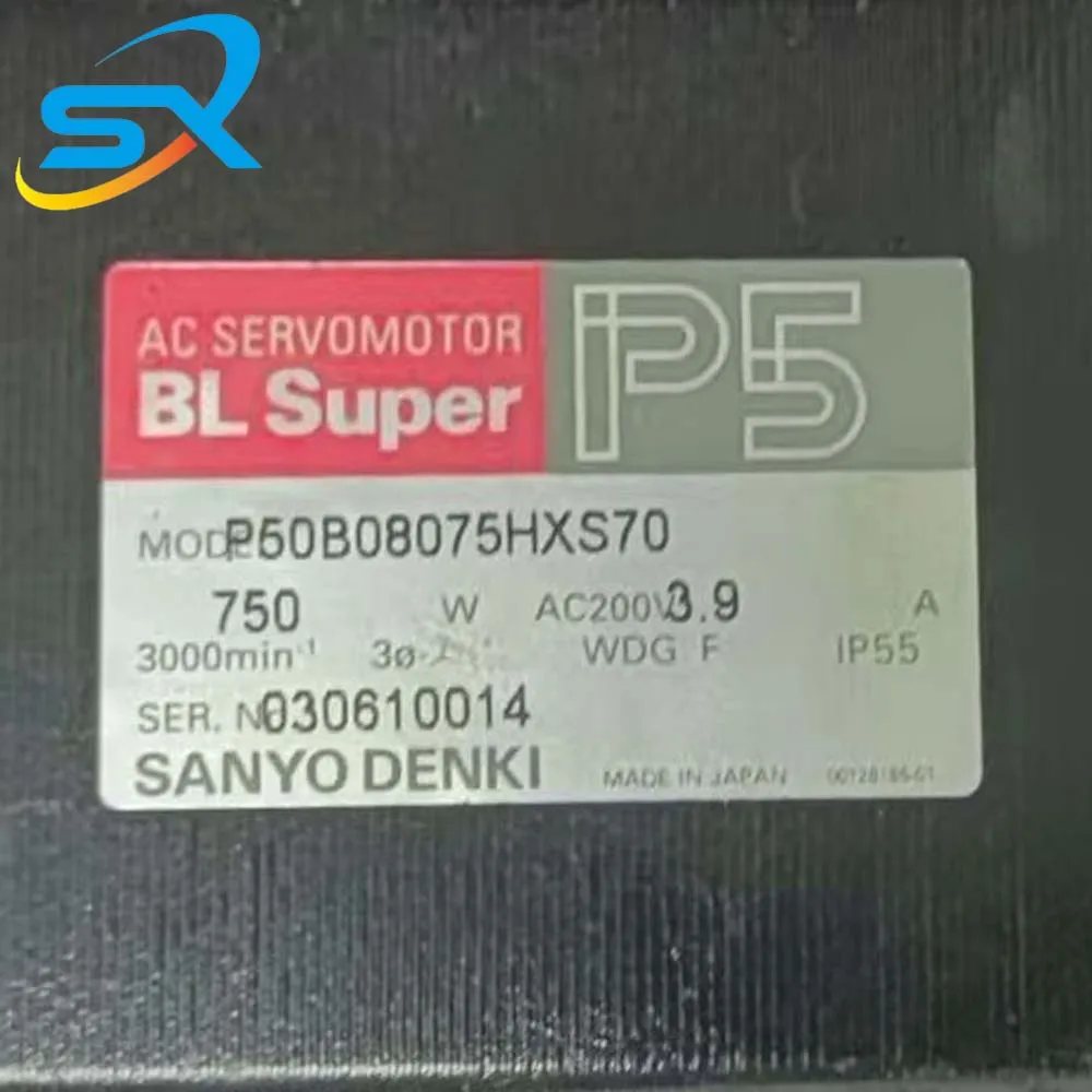 P50B08075HXS70 Silnik serwo AC Sanyo 750w do automatyzacji przemysłowej. Proszę zapytać o cenę.